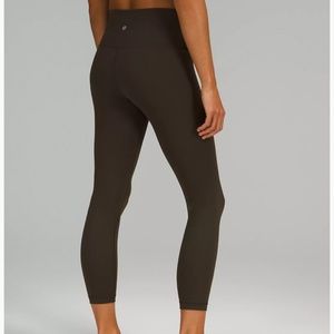 Lululemon 25 in Wunder Under High Rise Leggings Dark Olive